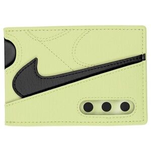 Nike Air Max 90 Icon Men’s Card Wallet Volt Black NIB Sneakerhead